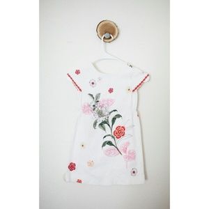 Zara girls floral dress